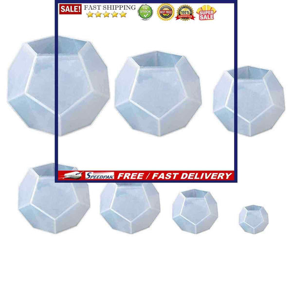 DIY Pentagon Silicone Molds Set - Easily Unmolding Home Decors for Living Roo