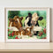 DIY Cattle Frameless Oil Paint by Numbers Drawing on Canvas Pictures Home D