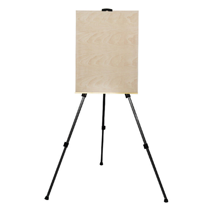 63 inch Artist Easel Adjustable Aluminum Alloy Easel with Carry Bag (Black)