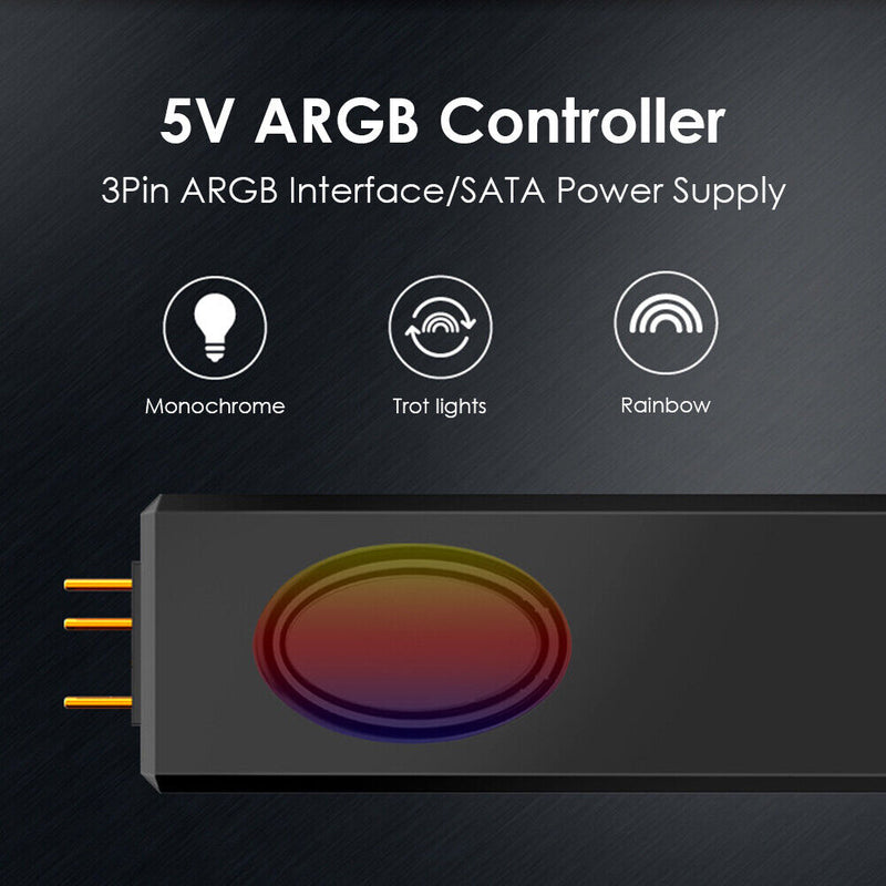 SATA Pin Power Supply 5V ARGB Controller for Chassis Fan LED Strip Water Cooler