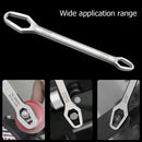 Double-Head Key Screw Nuts Wrench Ratchet Spanner Repair Hand Tool (White) Newly