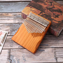 Pine Wood Kalimba Percussion Musical Instrument 17 Keys Thumb Piano (A) Newly
