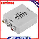 Portable AV To RF Mini HD Video Converter Adapter Box RF Amplifier TV Switcher