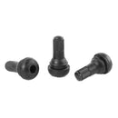 100x tubeless Car Motorcycle Valves TR412 Snap In Short Black Rubber