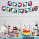 Birthday Party Decorations Set 31pcs Tie Dye Happy Birthday Supplies Banner