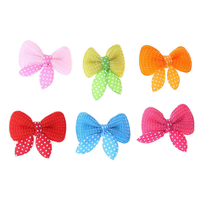 10pcs Dog Cat Puppy Hair Clips Hair Bows Tie Bowknot Sale Pet Grooming F3S9