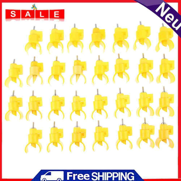 30pcs/Set Water Nipple Chicken Feeder Drinker Poultry Chicken Feed Water Lie