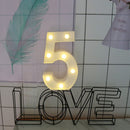 Digital Number LED Symbol Sign Night Light for Wedding Party Birthday (5) Newly