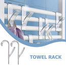 2x Heated Towel Radiator Rail Clothes Scarf Hanger Bath Hook Holder Drying