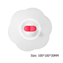 Torx Silicone Cup Cover Heat-resistant Cartoon Lid (Transparent Glue Love)