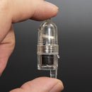 2x LED Fishing Rod Tip Night Light Flash Strike Bite Alarm Alert with Batte