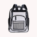 PVC Waterproof Portable Schoolbag Travel Solid Transparent Large Storage Bag