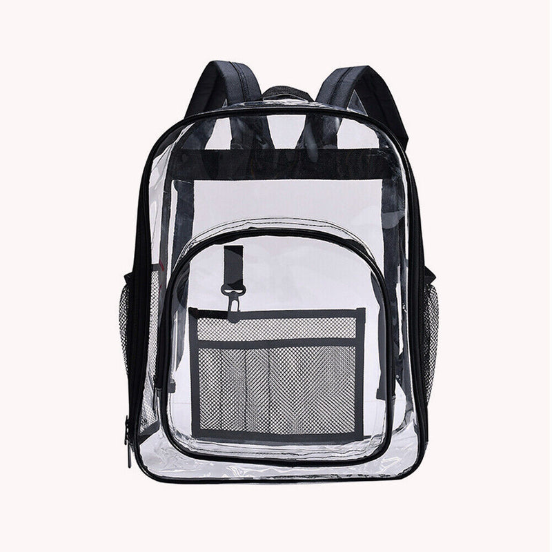 PVC Waterproof Portable Schoolbag Travel Solid Transparent Large Storage Bag