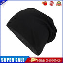 Solid Color Men Women Beanie Hat Warm Winter Hip Hop Skullies Cap (Black)