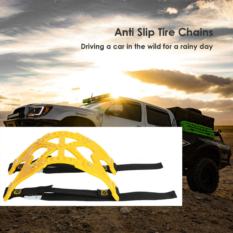 6pcs TPU Snow Chains Car Suit Anti Slip Tyre Universal Winter Roadway Safet