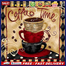 Retro Coffee Frameless Picture Oil Paint By Numbers Hand Painted Picture De