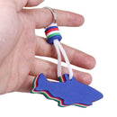Sea Sailing Fishing Keyring Pool Parts Water Floating Keychain Key Pendant
