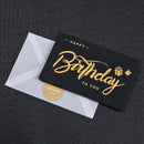 Notecards Black Exquisite Greeting Card Happy Birthday Gift Envelope Wish Card