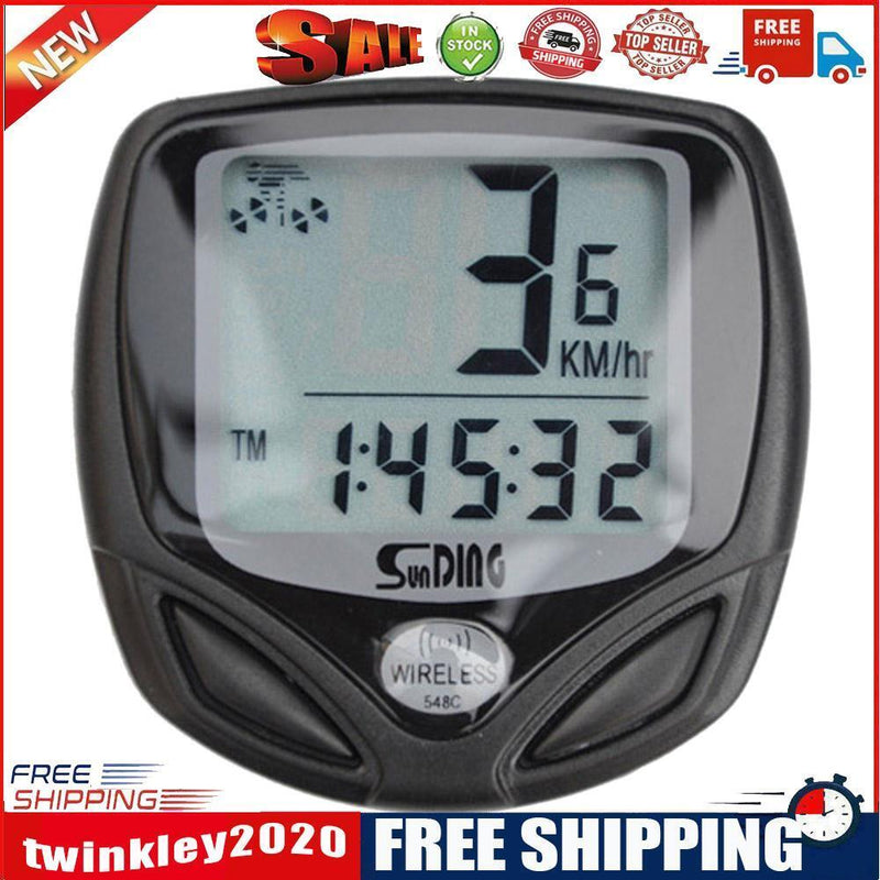 AutoStart Wireless Bicycle Cycling Bike Computer Speedometer Odometer Meter