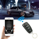 3-button Remote Control Locks Kit Keyless Entry Car Alarm System &2 Flip Key Fob