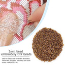 1200pcs/Pack 2mm Charm Mini Beads DIY Necklace Bracelet for Jewelry Making Craft