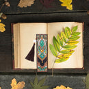 #A DIY Special Shaped Diamond Painting Leather Bookmark with Tassel Office Sup