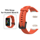 Strap Replacement for HUAWEI Band 6 TPU Wristband for HONOR Band 6 (Orange)