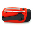 2000mAh Portable Hand Crank FM AM WB NOAA Radio Solar Radio Torch (Red) Newly