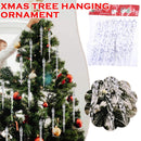12x Clear Glass Icicle Crystal Ice Ornaments Christmas Tree Decoration~