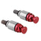 1 Pair M5x0.8mm Fork Air Bleeder Valves for Motocross Dirt Bike (Red)