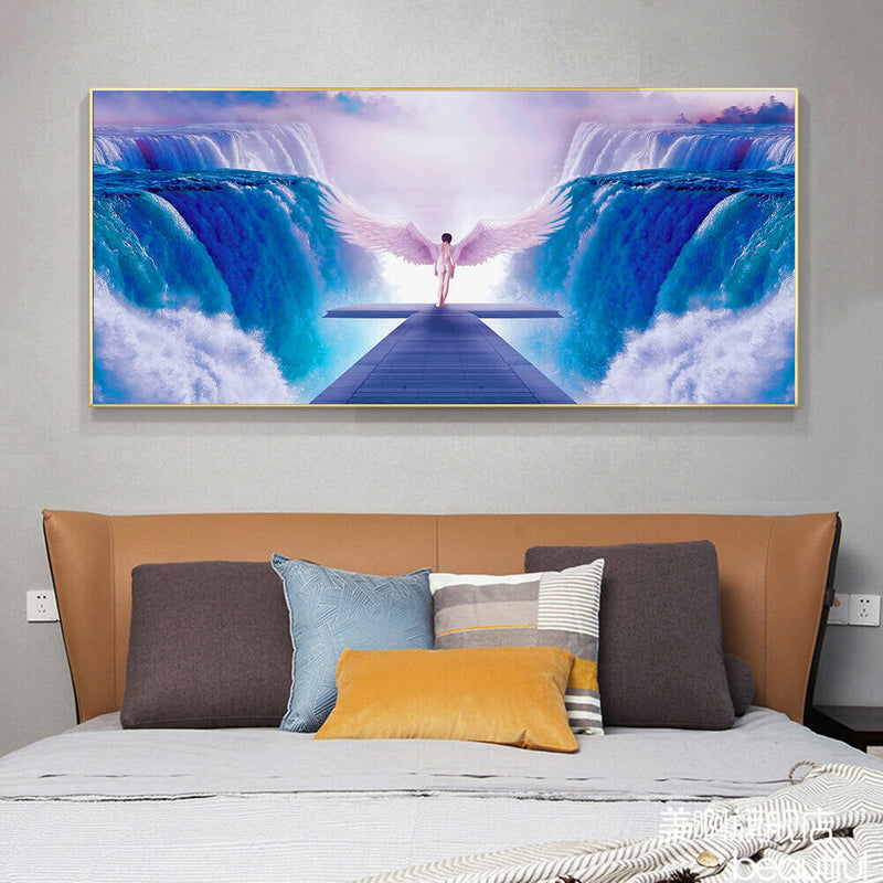 Full Round Drill Diamond Painting Glacier Angel Mosaic Drawing Kit Home Decor