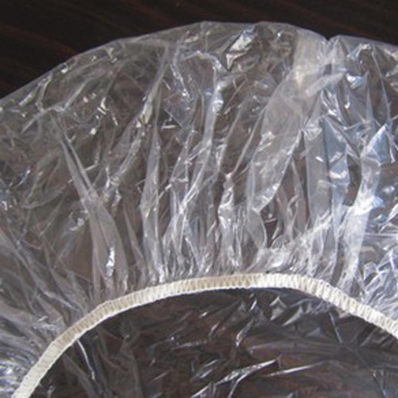 100pcs Disposable Hat Hotel One-Off Elastic Shower Bathing Cap Clear Salon