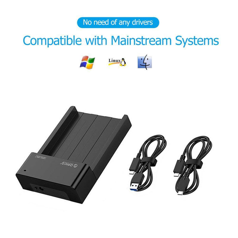 ORICO 6518C3-G2 2.5/3.5 inch SATA 10Gbps USB 3.1 Gen2 Type-C HDD Dock (EU)