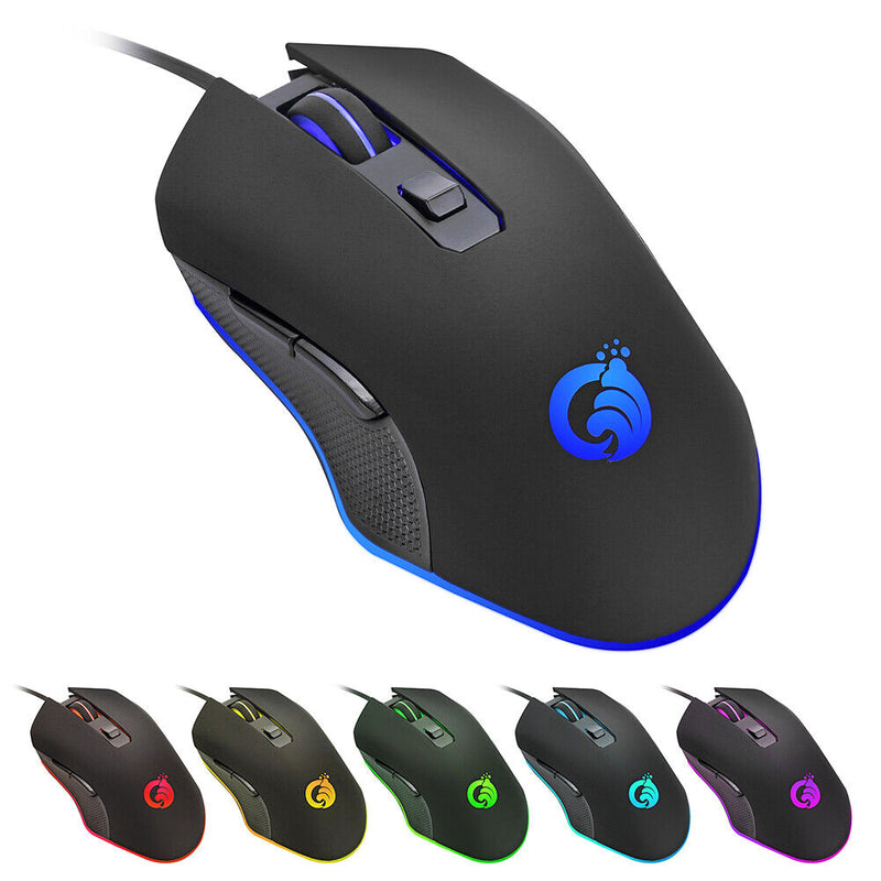 G70 USB Wired RGB Backlit Gaming Mouse 6 Button 3600DPI Computer Mouse Mice