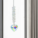 Crystal Love Heart Pendants Colorful Hanging Drop Wind Chime Garden Decor Newly