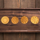 Plastic Material Mooncake Mold Flower Shape Stamps Moon Cakes Moulds DIY Baking`