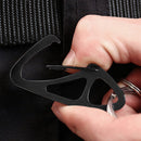 10pcs Stainless Steel Carabiner Set Outdoor Portable Mountaineering Buckle Cl