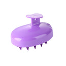 Silicone Hair Washing Comb Scalp Head Massager Hair Cleaning Tool (Purple) Newly