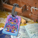 DIY Special Shaped Diamond Painting Bird Pattern Embroidery Leather Luggage Tag