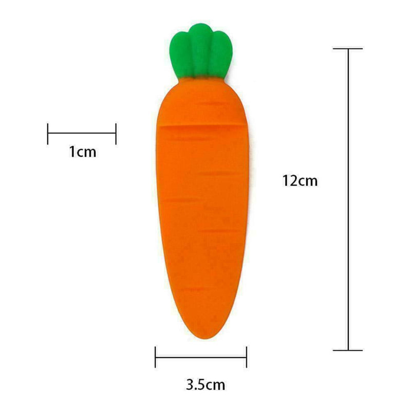 Silicone School Supplies Office Stationery Carrot Bookmark Mark Book