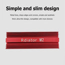 Solid State Hard Drive NVME Heat Sink Hard Disk Aluminum Radiator (Red) Newly
