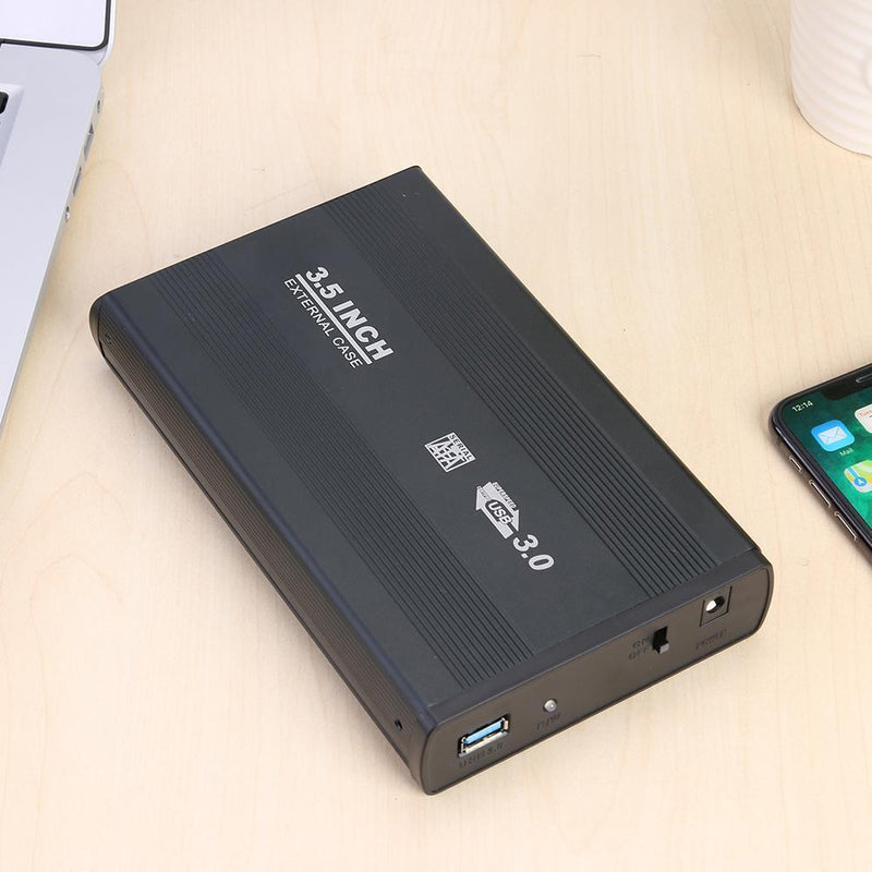 3.5"" External HDD Enclosure SATA to USB2.0 EU Adapter for Laptop Computer PC