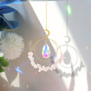 Moon Circle Crystal Suncatcher Lighting Accessories Curtain Home Garden Penda