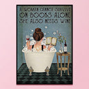 DIY Cotton Thread Stamped Bathing Girl Cross Stitch Full Embroidery Artwork