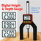 With Feet Digital Depth Gauge LCD Height Gauges Depth Gauges Groove Measurement