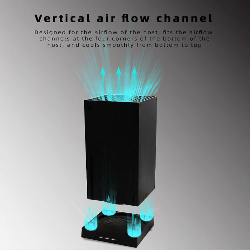 Cooling Fan Vertical Dock Station for Xbox Series X Games Console Machine