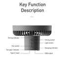 Rechargeable Multifunction Air Cooling Fan Ceiling Fans Desk Tripod Electric