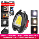 #A COB Pocket Keychain Light USB Emergency Magnetic Work Lights Camping Lantern