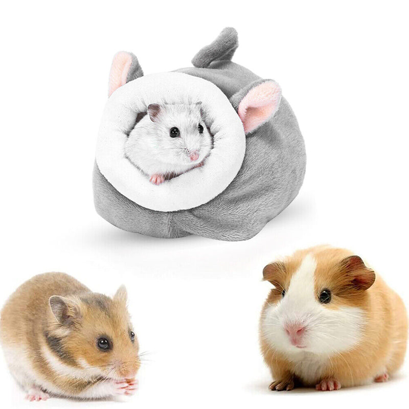 Animal Mini Sleeping House Warm Pet Hedgehog Hamster Nest (Gray Mouse) Newly