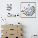 DIY Peafowl Special Shaped Diamond Painting Cross Stitch Clock Home Decor